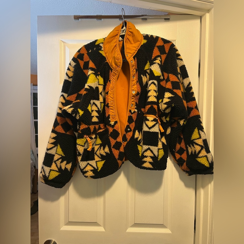 Free People Movement Hit the Slopes Geometric Patterned Jacket